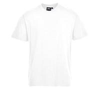 Portwest Camiseta Premium Turín, Tamaño: M, Color: Blanco, B195WHRM