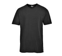 Portwest Camiseta Térmica De Manga Corta, Tamaño: XL, Color: Negro, B120BKRXL