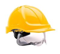 Portwest Casco Endurance Con Visor, Color: Amarillo, PW55YER