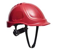 Portwest Casco Endurance Con Visor, Color: Rojo, PW55RER