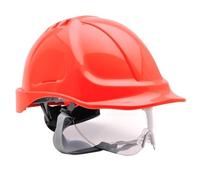 Portwest Casco Endurance con visor Rojo PW55RER