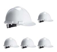 Portwest Casco Expertbase, Color: Blanco, PW50WHR (Paquete de 5)