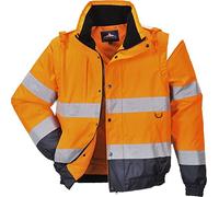 Portwest Cazadora 2 En 1 De Alta Visibilidad, Tamaño: M, Color: Naranja, C468ORRM