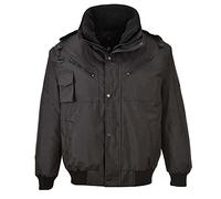 Portwest Cazadora 4 En 1, Tamaño: L, Color: Negro, F465BKRL