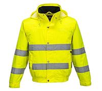 Portwest Cazadora Alta-Visibilidad Lite Bomber, Tamaño: L, Color: Amarillo, S161YERL