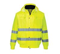 Portwest Cazadora Alta-Visibilidad Lite Bomber, Tamaño: XXXL, Color: Amarillo, S161YERXXXL