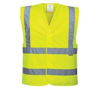 Portwest Cazadora Classic de Alta Visibilidad Amarillo/Negro Talla L C466YBRL