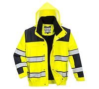 Portwest Cazadora Classic De Alta Visibilidad, Tamaño: XS, Color: Amarillo/Negro, C466YBRXS