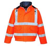 Portwest Cazadora De Alta Visibilidad, Ignífuga Y Antiestática Bizflame Rain, Tamaño: XXL, Color: Naranja, S773ORRXXL