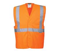Portwest Chaleco Con Tirantes Y Una Banda, Tamaño: XX/3X, Color: Naranja, C472ORRXX/3X