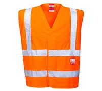 Portwest Chaleco de Alta Visibilidad Ignífugo FR75 Naranja Talla L/XL