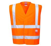 Portwest Chaleco De Alta Visibilidad Ignífugo, Tamaño: S/M, Color: Naranja, FR75ORRS/M