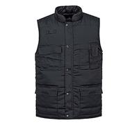 Portwest Chaleco De Calor Shetland, Tamaño: 4XL, Color: Negro, S414BKR4XL
