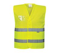 Portwest Chaleco De Media-Malla De Alta Visibilidad, Tamaño: L/XL, Color: Amarillo, C494YERL/XL