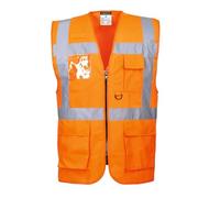 Portwest Chaleco Executive Berlin, Tamaño: XXL, Color: Naranja, S476ORRXXL