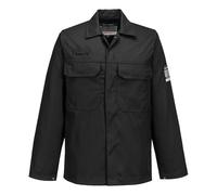 Portwest Chaqueta Bizweld, Tamaño: L, Color: Negro, BIZ2BKRL