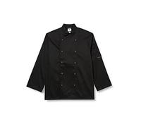 Portwest Chaqueta De Chef Suffolk, Tamaño: M, Color: Negro, C833BKRM