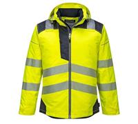 Portwest Chaqueta De Invierno De Alta Visibilidad Pw3 , Tamaño: XS, Color: Amarillo/Negro, T400YBRXS