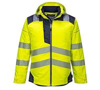 Portwest Chaqueta De Invierno De Alta Visibilidad Pw3 , Tamaño: XXXL, Color: Amarillo/Marino, T400YNRXXXL