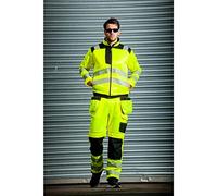 Portwest Chaqueta De Trabajo De Alta Visibilidad Pw3, Tamaño: S, Color: Amarillo/Negro, T500YBRS