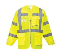 Portwest Chaqueta Executive De Alta Visibilidad, Tamaño L, Color Amarillo, S475YERL