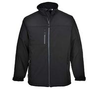 Portwest Chaqueta Softshell TK50BKRS – 3 capas – Negro – Talla S