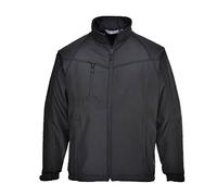 Portwest Chaqueta Softshell Oregon Para Hombre (3 Capas), Tamaño: M, Color: Negro, TK40BKRM