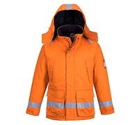 Portwest Chaqueta Winter Ignífuga Y Antiestática , Tamaño: L, Color: Naranja, FR59ORRL