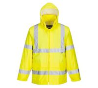 Portwest Chubasquero De Alta Visibilidad, Tamaño: 4XL, Color: Amarillo, H440YER4XL