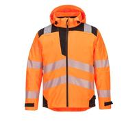 Portwest Chubasquero Transpirable Pw3 Extreme, Tamaño: M, Color: Naranja/Negro, PW360OBRM