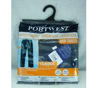 Portwest Clásico Chubasquero S441 Hombre Impermeable Pantalón Navy Grande Nuevo