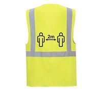 Portwest CV76 Chaleco ejecutivo de alta visibilidad con cremallera frontal