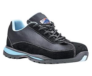 Portwest Deportivo Steelite Ladies Trainer S1P Hro, Tamaño: 40, Color: Negro, FW39BKR40