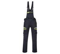 Portwest DX441 Peto de Trabajo Dx4 2 Bolsillos Laterales con Cremallera | Negro, XL, EN 14404, UPF 40+, Corte Estándar, Unisex, 35% Algodón, 93% Poliéster, Paneles de Refuerzo, Tejido de Contraste