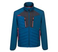 Portwest DX471 Chaqueta Dx4 Hybrid Baffle Borde Trasero Curvado 6 Bolsillos | Metro Blue, 3XL, Cuello Mao, Manga Larga, 100% Nylon, 75% Poliéster, Protector de Barbilla, Líneas Reflectantes, Ligero