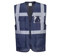 Portwest Chaleco Iona Executive, Tamaño: S, Color: Marino, F476NARS