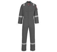 Portwest Mono FR50 Reflectante Resistente a Llamas Antiestático a prueba de arco 350 g Gris L