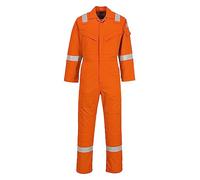 Portwest FR50 Mono Reflectante Resistente a Llamas FR Antiestático a Prueba de Arco 350g Naranja Alto, XXL