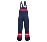 Portwest FR57 Peto Bizflame Plus Bolsillo Trasero Costuras Triples Duradero | Azul marino, XL, EN 61482-1-2 Clase 1, EN ISO 11612, EN 17353, Protección Contra Calor por Contacto, Tirantes Elásticos