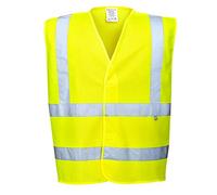 Portwest Chaleco ignífugo de alta visibilidad FR75YERL/XL – Amarillo, Talla L/XL