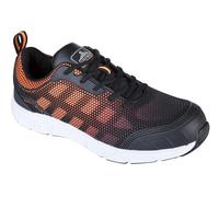 Portwest FT15 Steelite Tove Trainer S1P - Zapatillas Antideslizantes (37), Color Negro y Naranja