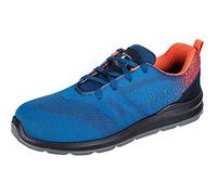Portwest FT25 Steelite Aire Trainer Zapato, S1P, Azul/Naranja, Normal, Talla 48