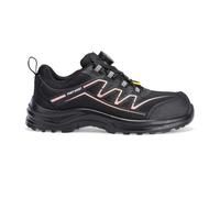 Portwest FT34 Composite S1PS Zapatillas de Seguridad para Mujer, sin Metal, Ligeras, Transpirables, Antideslizantes, Color Negro y Verde, Black Rose., 38 EU