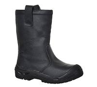 Portwest Bota Steelite Rigger S3 Ci, Tamaño: 47, Color: Negro, FW29BKR47