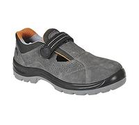 Portwest Sandalia Steelite Obra S1, Tamaño: 48, Color: Gris, FW42GRR48