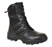 Portwest Bota Steelite Taskforce S3 Hro, Tamaño 45, Color Negro, FW65BKR45
