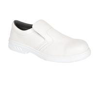Portwest FW81 - Slip-On de seguridad S2 Zapato, color Blanco, talla 40