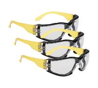 Portwest Gafas Wrap Around Plus, Color: Incoloro, PS32CLR (Paquete de 3)