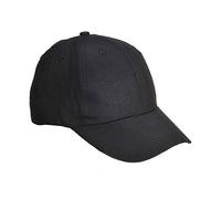 Portwest Gorra Baseball De Seis Paneles, Color: Negro, B010BKR