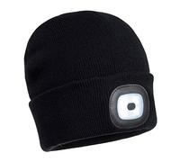 Portwest Gorro Con Doble Led Recargable, Color: Negro, B028BKR
